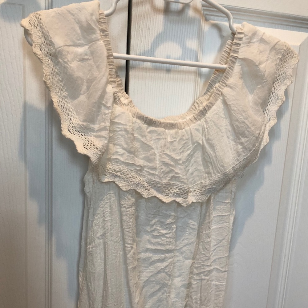 Off white lace top